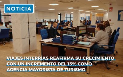 Viajes InterRías reafirma su crecimiento con un incremento del 15% como agencia mayorista de turismo